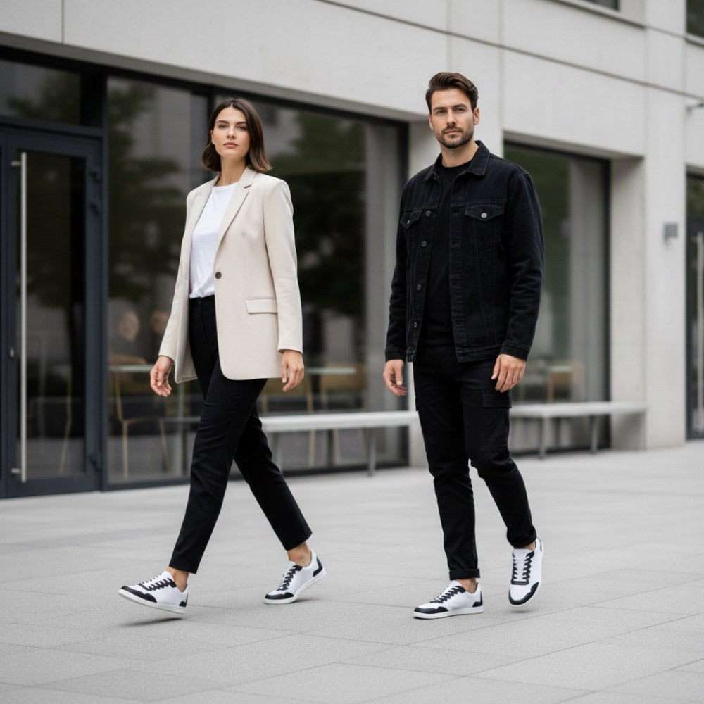 Dupleq black white vegan