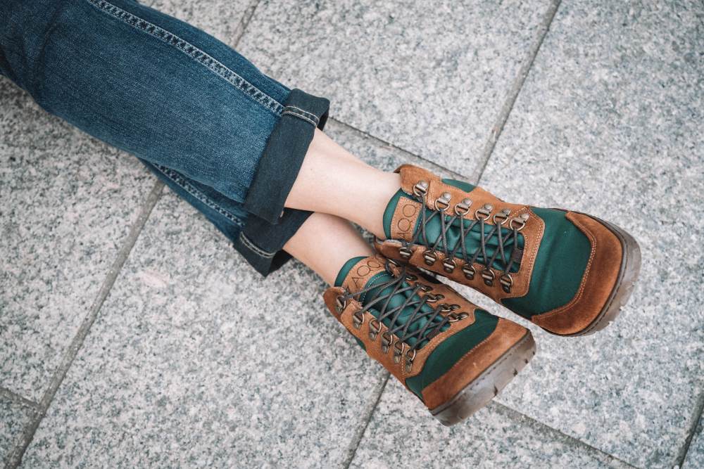 Hiqe mid Brown Green Waterproof