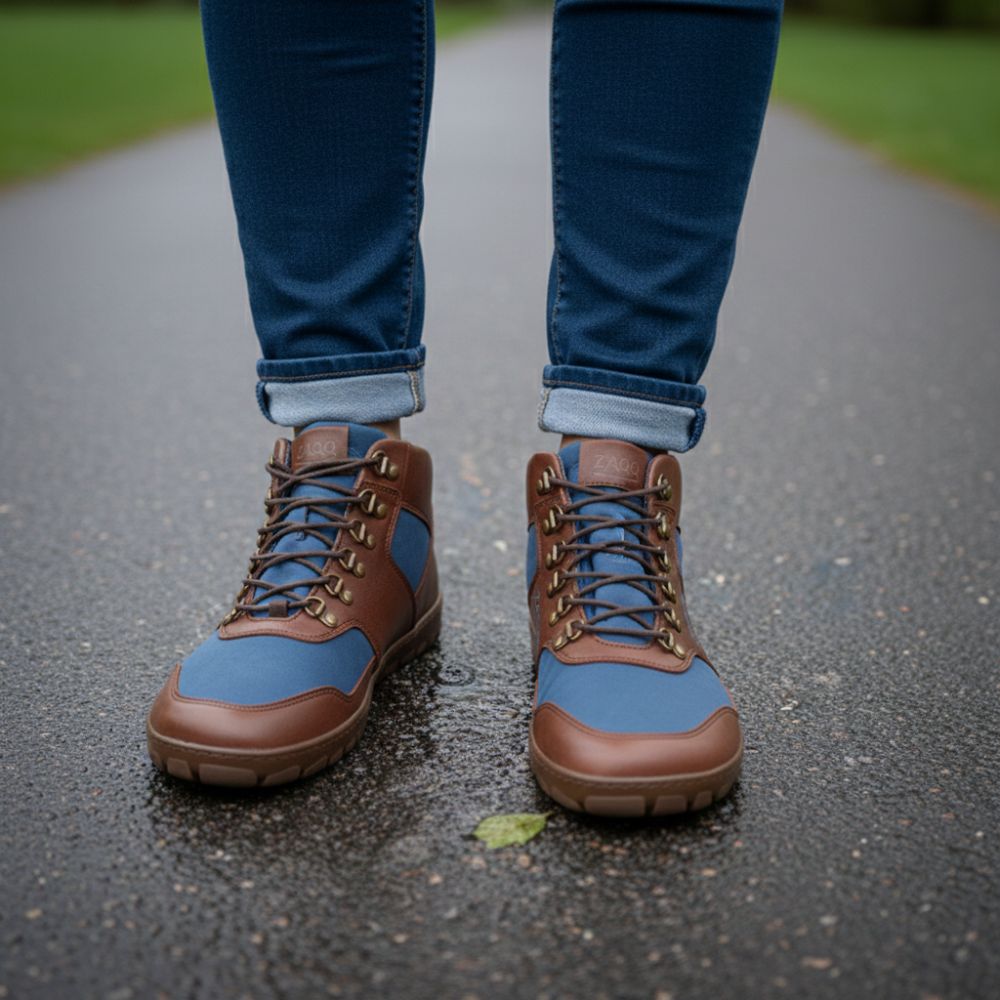 Hiqe mid vegan blue waterproof