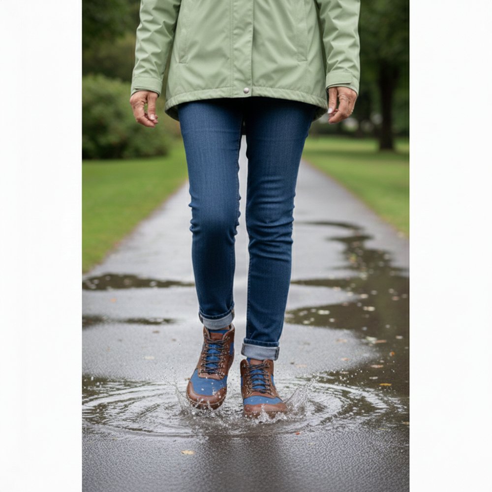 Hiqe mid vegan blue waterproof