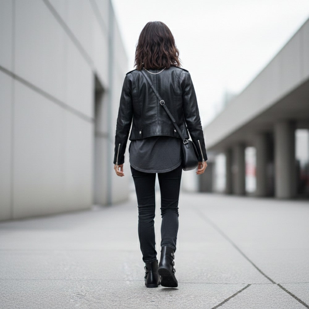 Qlance Black Silver Plain