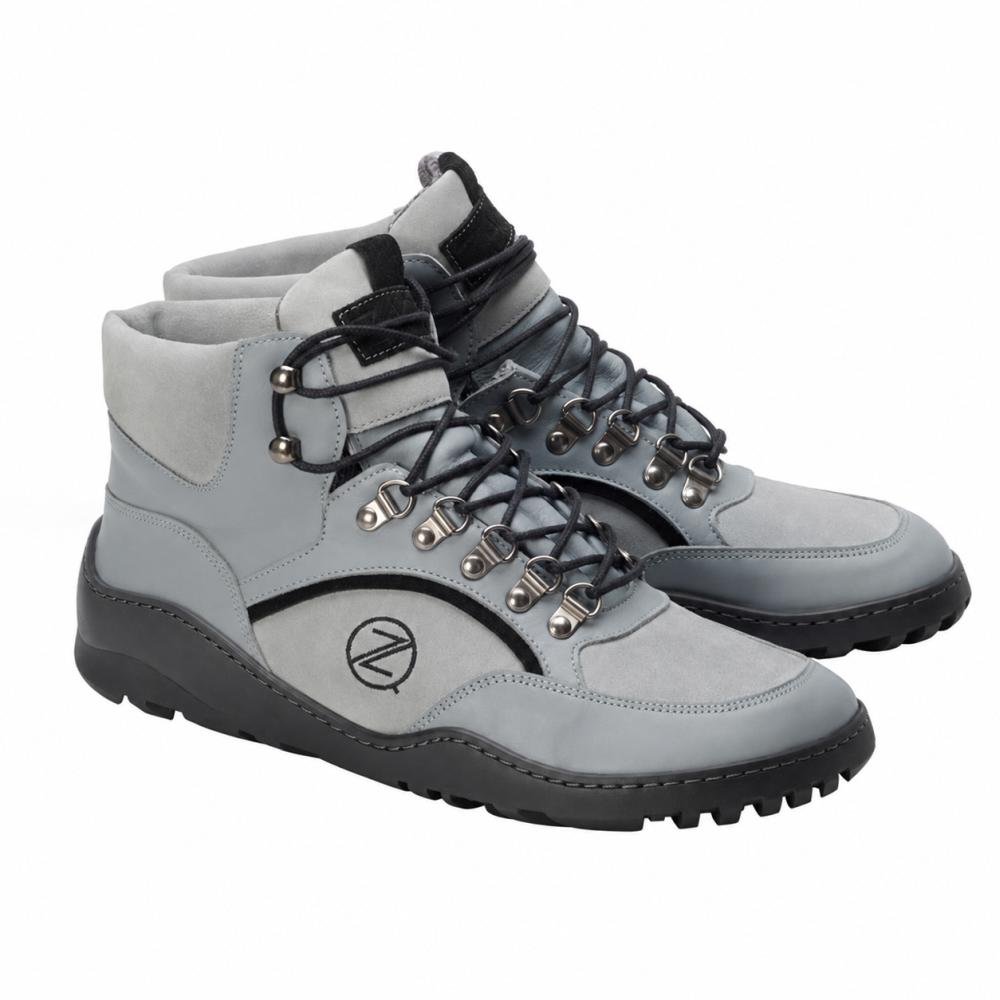 gray outdoor barefoot shoe with anti-slip sole