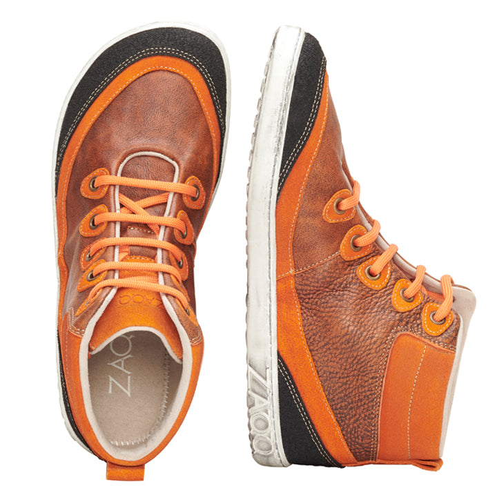 Orange high top sneakers hotsell